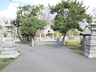 亀田八幡宮参道にある橋