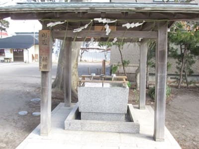 函館乃木神社の手水舎